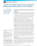 Cover page: Tantalum Cementless Versus Cemented Total Knee Arthroplasty: A Meta-analysis of Level 1 Studies.