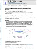 Cover page: Synthesis of β‑Amino Diaryldienones Using the Mannich Reaction