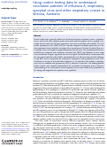 Cover page: Using routine testing data to understand circulation patterns of influenza A, respiratory syncytial virus and other respiratory viruses in Victoria, Australia.