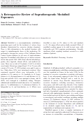 Cover page: A Retrospective Review of Supratherapeutic Modafinil Exposures