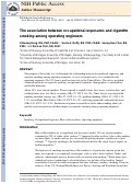 Cover page: The Association Between Occupational Exposures and Cigarette Smoking Among Operating Engineers