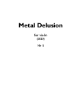 Cover page: Metal Delusion
