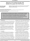 Cover page: Diagnosis of Necrotizing Fasciitis with Bedside Ultrasound: the STAFF Exam