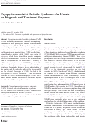 Cover page: Cryopyrin-Associated Periodic Syndrome: An Update on Diagnosis and Treatment Response