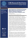 Cover page: Legal Constructions of Marriage and Hardship:Battered Korean and South Asian AmericanWomens’ Experiences Applying forGender-Based Violence Immigration Relief