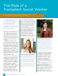 Cover page: The Role of a Transplant Social Worker