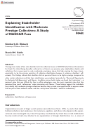 Cover page: Explaining Stakeholder Identification with Moderate Prestige Collectives: A Study of NASCAR Fans