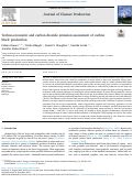 Cover page: Techno-economic and carbon dioxide emission assessment of carbon black production