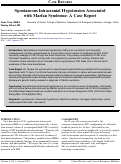 Cover page: Spontaneous Intracranial Hypotension Associated with Marfan Syndrome: A Case Report