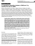 Cover page: A cooperative interaction between LPHN3 and 11q doubles the risk for ADHD