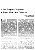 Cover page: A San Dieguito Component at Buena Vista Lake, California