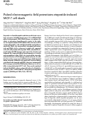 Cover page: Pulsed electromagnetic field potentiates etoposide-induced MCF-7 cell death.