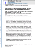 Cover page: Sleep-disordered breathing and the menopausal transition among participants in the Sleep in Midlife Women Study