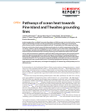 Cover page: Pathways of ocean heat towards Pine Island and Thwaites grounding lines