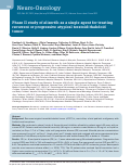 Cover page: Phase II study of alisertib as a single agent for treating recurrent or progressive atypical teratoid/rhabdoid tumor.