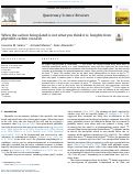 Cover page: When the carbon being dated is not what you think it is: Insights from phytolith carbon research