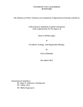 Cover page: The Influence of Flow Variation on Community Composition in Streams and Rivers