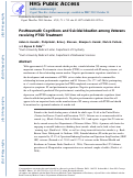 Cover page: Posttraumatic Cognitions and Suicidal Ideation Among Veterans Receiving PTSD Treatment