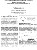 Cover page: Bayesian Models of Judgments of Causal Strength: A Comparison