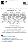 Cover page: Recoil-α-fission and recoil-α–α-fission events observed in the reaction 48Ca + 243Am