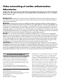 Cover page: Video networking of cardiac catheterization laboratories