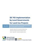 Cover page: SB 743 Implementation by Local Governments for Land Use Projects