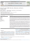 Cover page: Protocol for project MIME: Motivation, Inflammation, and Mood in Emerging Adults