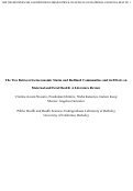 Cover page: The Ties Between Socioeconomic Status and Redlined Communities and its Effects on Maternal and Fetal Health: A Literature Review