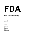Cover page: FDA