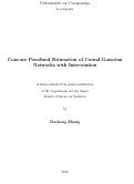 Cover page: Concave Penalized Estimation of Causal Gaussian Networks with Intervention