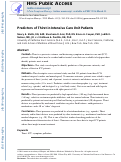 Cover page: Predictors of Thirst in Intensive Care Unit Patients