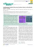 Cover page: Combinatorial Peptide Microarray Synthesis Based on Microfluidic Impact Printing