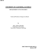 Cover page: Trade and Workforce Changeover in Brazil