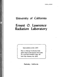 Cover page: APPLICATION OF SILICON DIODES TO CYCLOTRON OSCILLATOR AND MA.GNET POWER SUPPLIES