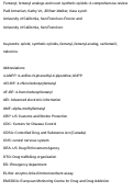 Cover page: Fentanyl, fentanyl analogs and novel synthetic opioids: A comprehensive review