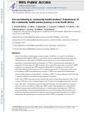 Cover page: Are we listening to community health workers? Experiences of the community health worker journey in rural South Africa