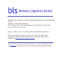 Cover page: The Effect of Aspiration on the Fundamental Frequency of the Following Vowel