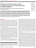 Cover page: A revised position for the primary strand of the Pleistocene-Holocene San Andreas fault in southern California