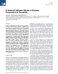 Cover page: A Network Diffusion Model of Disease Progression in Dementia