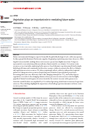 Cover page: Vegetation plays an important role in mediating future water resources