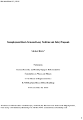 Cover page: Unemployment Short-Term and Long: Problems and Policy Proposals