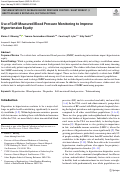 Cover page: Use of Self-Measured Blood Pressure Monitoring to Improve Hypertension Equity