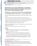 Cover page: Establishing the cross‐cultural applicability of a harmonized approach to cognitive diagnostics in epilepsy: Initial results of the International Classification of Cognitive Disorders in Epilepsy in a Spanish‐speaking sample