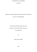 Cover page: Application of Fragility Relations for Rapid Assessment of Reinforced Concrete Core Wall Buildings