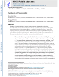 Cover page: Synthesis of Pleuromutilin