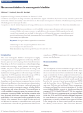 Cover page: Neuromodulation in neurogenic bladder