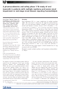 Cover page: A pharmacokinetics and safety phase 1/1b study of oral ixazomib in patients with multiple myeloma and severe renal impairment or end-stage renal disease requiring haemodialysis.