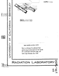 Cover page: THE NEW ELEMENT BERKELIUM (ATOMIC NUMBER 97)