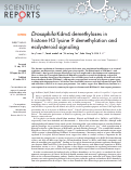 Cover page: Drosophila Kdm4 demethylases in histone H3 lysine 9 demethylation and ecdysteroid signaling