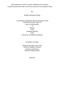 Cover page: The Performance of Power and the Administration of Justice: Capital Punishment and the Case Review System in Late Imperial China